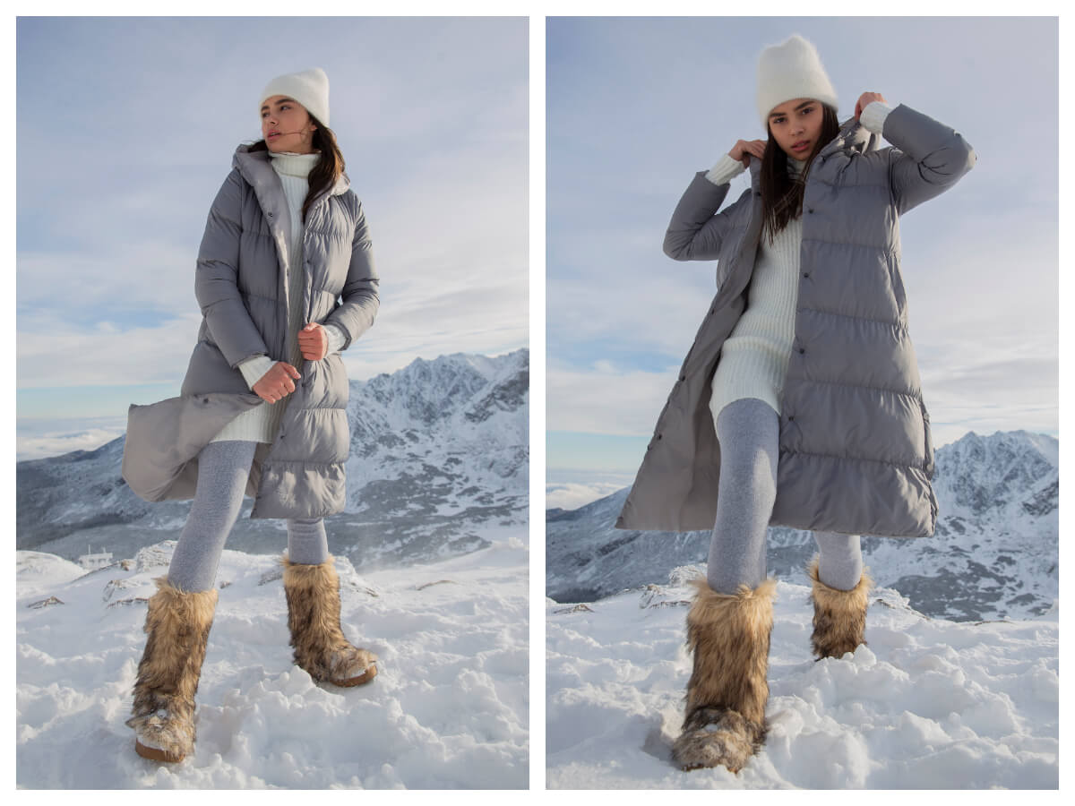 Jak nosić legginsy zimą z tuniką